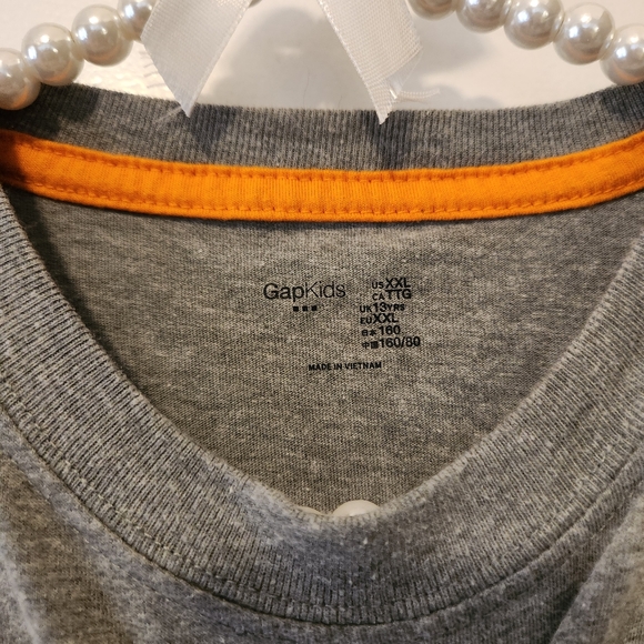 GAP Kids Short Sleeve Logo T-Shirt XXLarge, Mercury Grey - Picture 2 of 2